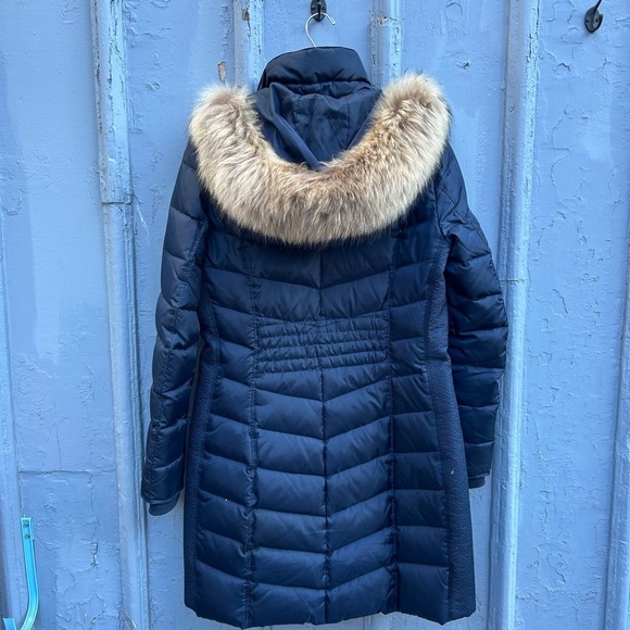 Michael Kors Navy Down Parka, size Small - Picture 3 of 13